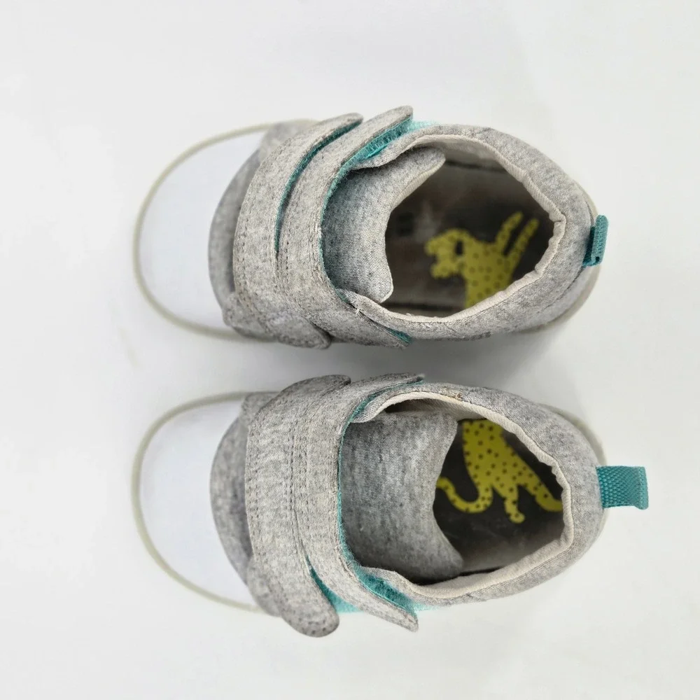 Ten Little Everyday Original Heather Grey Knit Toddler Barefoot Shoes Size 5.5